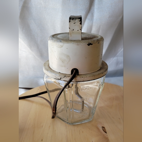 Vintage Working KWIKWAY Electric Mixer/Glass Jar. 3 Cup Capacity Holiday - Picture 13 of 16